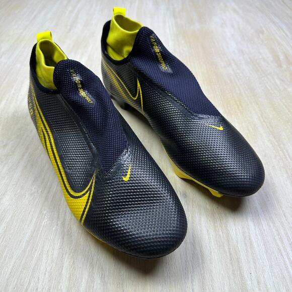 Nike Vapor Edge Pro 360 Black Opti Yellow Football Cleats AO8277-007 Men's 16 - Picture 1 of 16